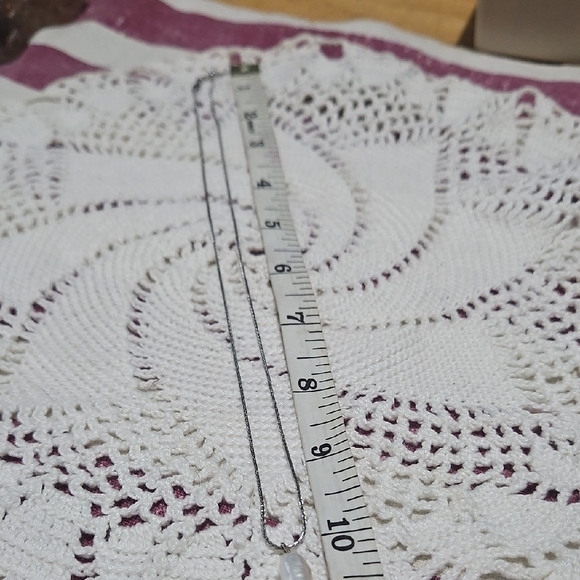 White Cultured Freshwater Pearl Cross On A 14k Italian White Gold Chain - Picture 7 of 11